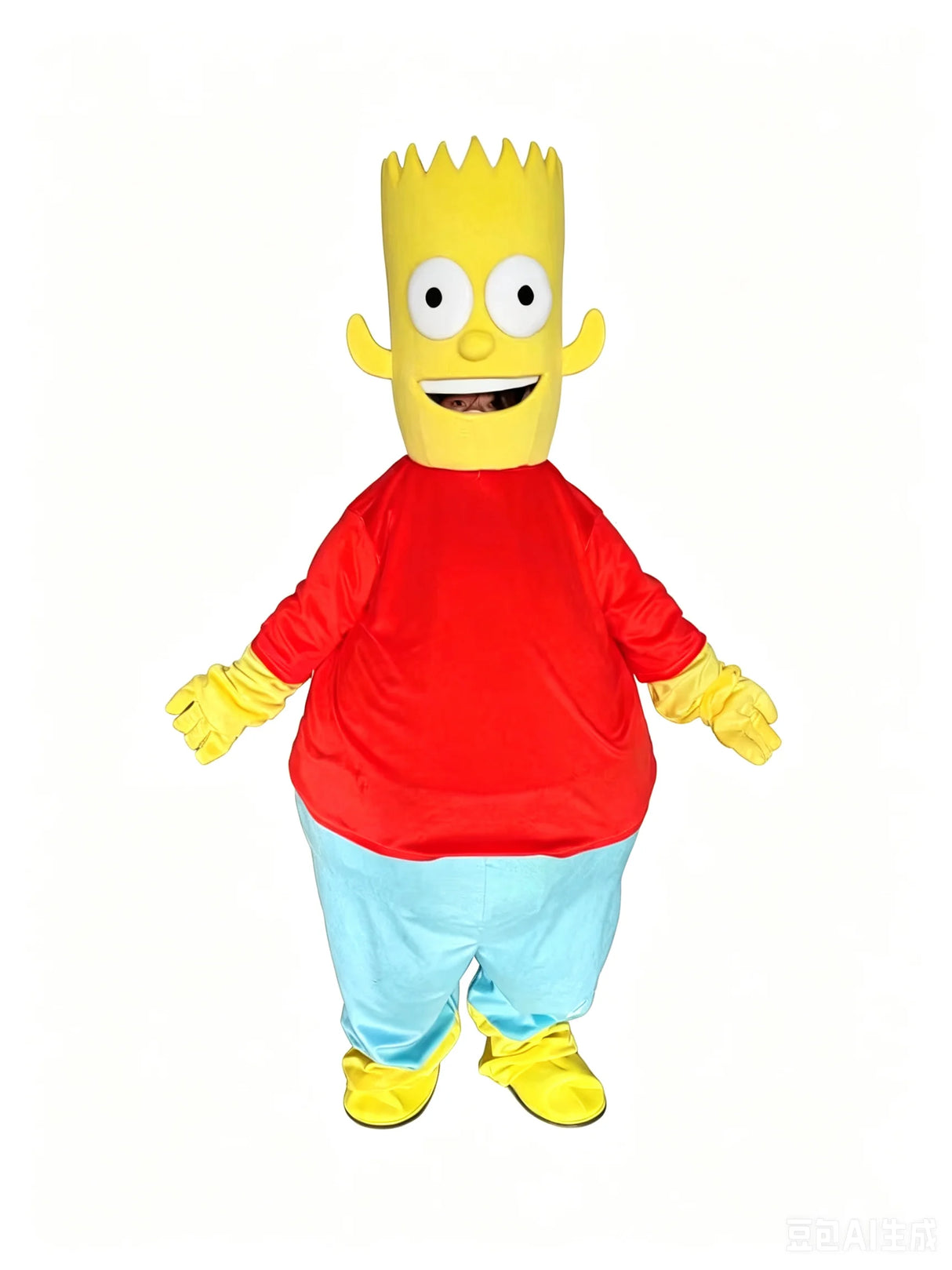 Anime Cartoon Simpson Boy Mascot Costume Adult Full Body Cosplay Outfits Party Carnival Performance Role Play Mascottes