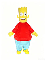 Anime Cartoon Simpson Boy Mascot Costume Adult Full Body Cosplay Outfits Party Carnival Performance Role Play Mascottes