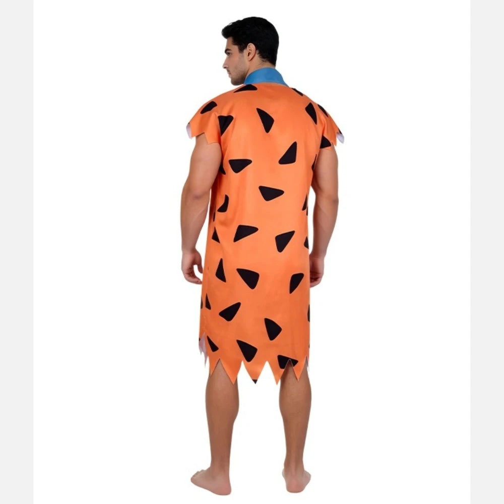 Modern Primitive People Fred and Wilma Flintstone Costume Barney Rubble Caveman Outfit Halloween Party Indian Cosplay Costume