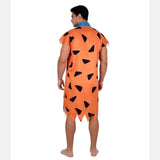 Modern Primitive People Fred and Wilma Flintstone Costume Barney Rubble Caveman Outfit Halloween Party Indian Cosplay Costume