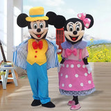 Hot Sale Mickey Minnie Mouse Cartoon Character Costume Anime Stitch Mascot Costume Christmas Party Props Advertising Fancy Dress