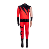 1997 Superstar Wrestler Costume Kids Kane Cosplay Halloween Suit Jumpsuit Bodysuit Mask Cosplay Costume Child Boys Girls