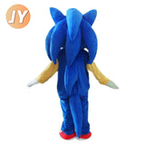 Blue Sonics Mascot Costume Holiday Celebration Fancy Dress Birthday Party Cartoon Anime Dog Adult Performance Outfit Christmas