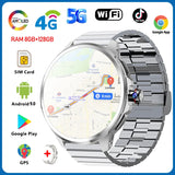 5G/4G All-Network Smart Watch 1.95 inch AMOLED 2100mah Battery 8GB+128GB RAM 900W Camera GPS WIFI Google APP Download Smartwatch