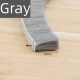 10M Brush Strip Self Adhesive Door Window Sealing Strip Door Window Windproof Dust Sound Insulation Strip Gasket Home
