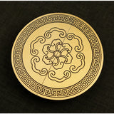 High-end Cabinet Door Handle Pattern Brass Xiangyun Furniture Luxury Wardrobe Cabinet Round Door Drawer Knobs