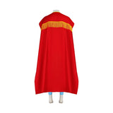 Nacho Cosplay Costume Mexican Movie Nacho Libre Wrestling Mask Uniform Suit Red Cloak Jumpsuit Outfit Adult Men Halloween