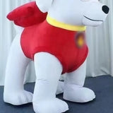 Hot Sale Blue Bing Dog Inflatable Costume Mascot for Adult Plush Furry Animal Halloween Carnival Dress Yellow Blue Dog Suit