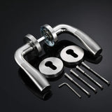 1set Stainless Steel Universal Door Knob Bedroom Split Door Lock Handle Door Handle Hardware Door Handles for Interior Doors