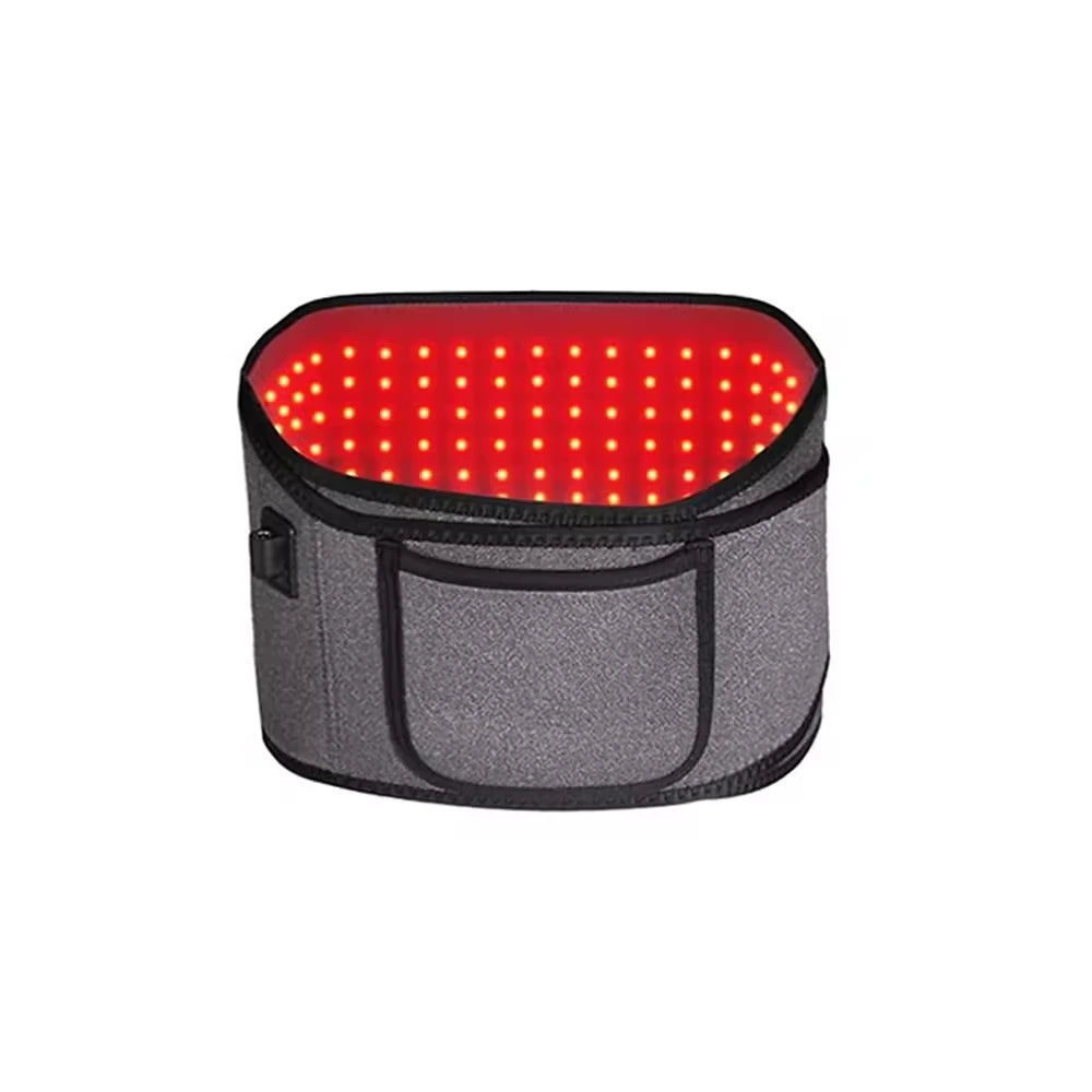 Red ＆Infrared LED Light Therapy Belt 850nm 660nm Back Pain Relief Wrap Burn Fat Wrap Slimming Machine Waist Heat Pad Full Body