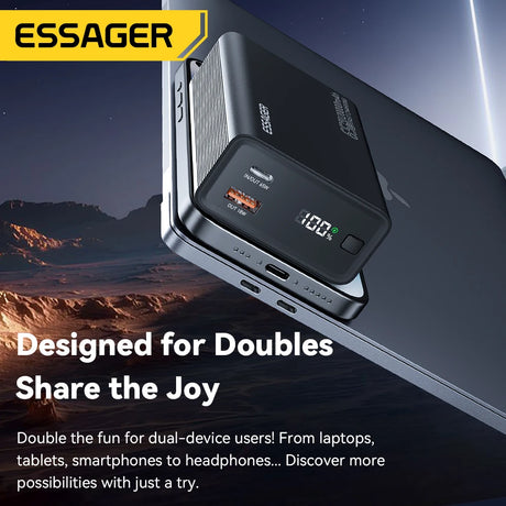 Essager 20000mAh portable power bank 65W fast charging