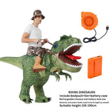 Latest hot selling inflatable riding type Tyrannosaurus rex costume adult Halloween Cosplay party costume funny animal theme