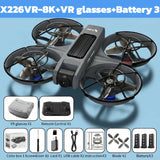 NEW for Genuine X226VR/X226 Mini Drones 8K Professional Remote Control Helicopter Plane RC Dron with Screen Quadcopter Toys Gift