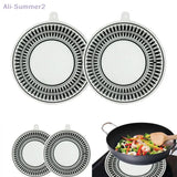 {Summer2} 22/24cm Heat-resistant Silicone Induction Protect Mat Cooktop Anti-Scratch Pad For Induction Stove Air Fryer Liners