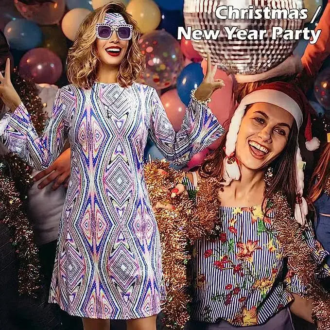 Hippie Costumes with Scarf for Women Male Carnival Halloween Vintage 70s 80s Rock Disco Cosplay Outfits Party Fantasia Dress Up