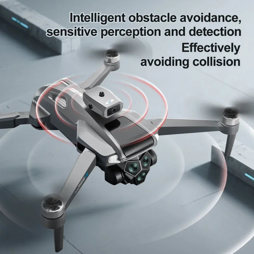 RC Drone M66 MAX 8K Wide-Angle HD TripleProfessional Camera WiFi FPV Height Hold RC Drone Aircraft Quadrotor Drone