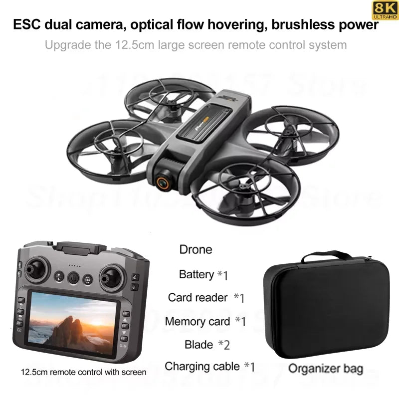 S156 Drone Professional 8K Camera with 5G WiFi FPV UAV Screen Remote Control and Obstacle Avoidance Quadcopter 2026 Toy Airplane