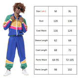 Halloween Couples Hippie Costumes for Women Male Vintage 70s 80s Rock Disco Cosplay Outfits Hip Hop Disco Hippie Costume