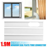 Newest Portable Window Kit Slide Plate Adjustable  Adaptor Wind Shield Exhaust Hose Tube Connector Air Conditioner Accessories