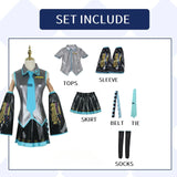 Mikuu Cosplay Costume Carnival Uniform Wig Anime Halloween Costumes Women
