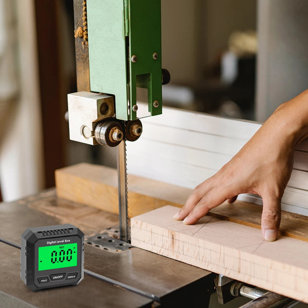 360 Degree Digital Angle Finder Level Box Protractor Bevel Ruler Gauge Inclinometer with Magnetic Based Backlight