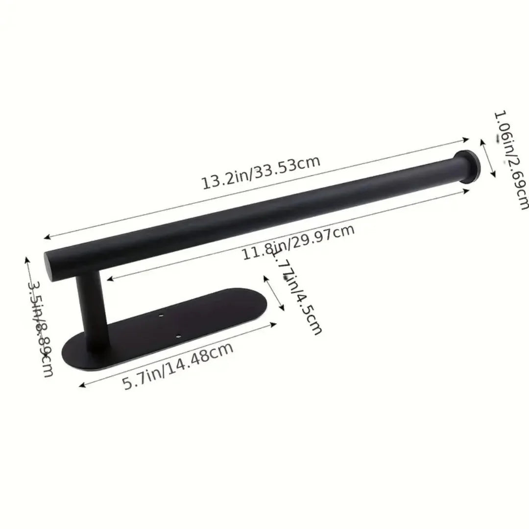 Strong Adhesive Paper Towel Holder, Adjustable Kitchen Organizer, for Countertop or Wall, Rust Proof