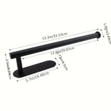 Strong Adhesive Paper Towel Holder, Adjustable Kitchen Organizer, for Countertop or Wall, Rust Proof