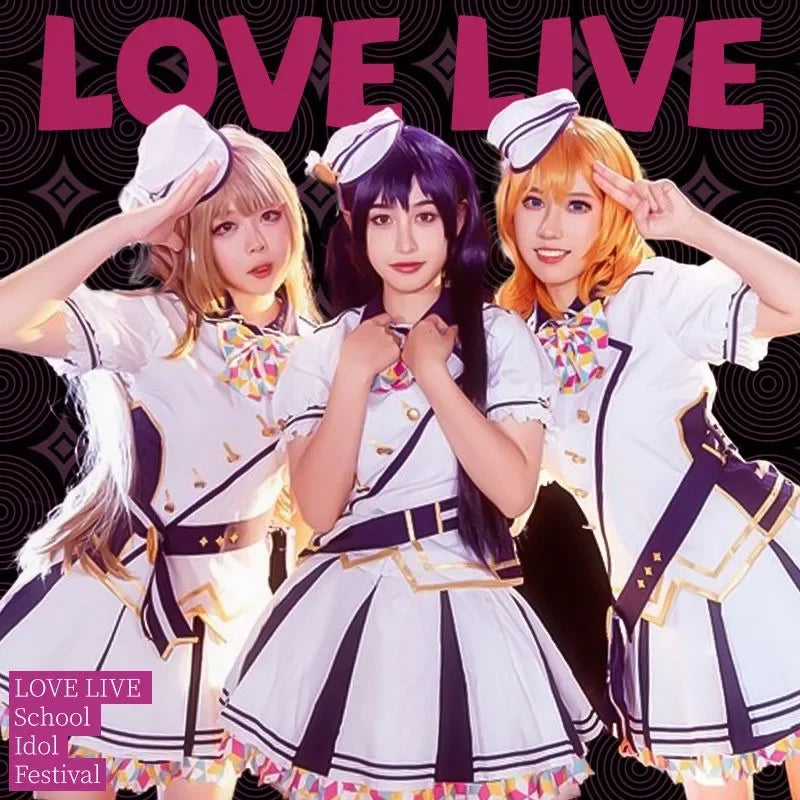 Love Live! Thanksgiving Cosplay Costume School Idol Series Honoka Kousaka Kotori Minami Sonoda Umi Uniform Anime Carnival Dress