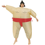 Adult Sumo Wrestler Inflatable Costume Set, Wearable Inflatable Halloween Costume for Parties and Fun Wearing