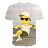 The Simpsons Homer 3d Print T-Shirt Bart Simpson House Clothing Homer Simpsons Costume Men/women Family t-Shirt
