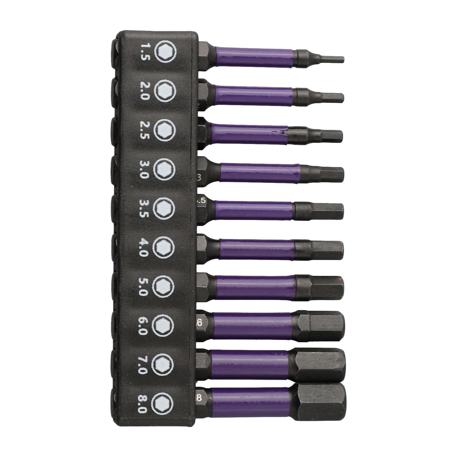 10Pcs Hex Head Wrench Drill Bit With Screwdrivers Bit Holder Set 1/4" Quick Release Shank Magnetic Screwdriver Bit Tools H1.5-H8