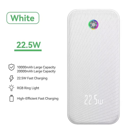 Rocoren 20000mAh portable power bank 5W fast charging