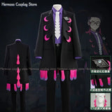 Male Corbeau Cosplay Costume Karasuba Roleplay Uniform Coat Pant Glasses Necktie Men Adult Clothing Outfits Halloween Party Suit