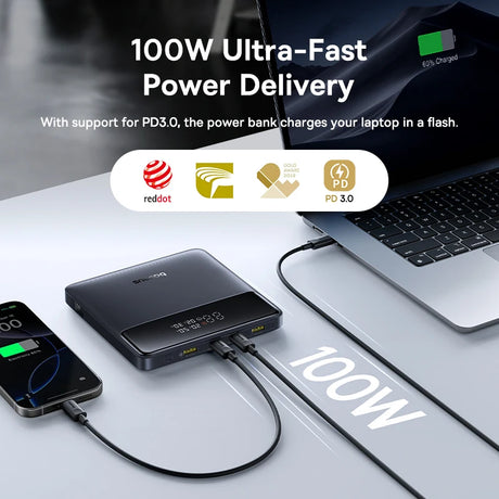 Baseus 20000mAh portable power bank 100W fast charging