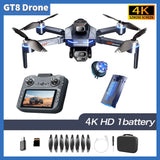 2026 New GT8 Drone GPS 8K Professional HD 360° Dual Cameras 5G WIFI Brushless Motors Obstacle Avoidance Foldable Quadcopter Toys