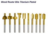 Woodworking Router Bit HSS Milling Cuuter for Dremel Rotary Tools DIY Wood Carbide Carving Engraving Trimming Drilling Carpentry