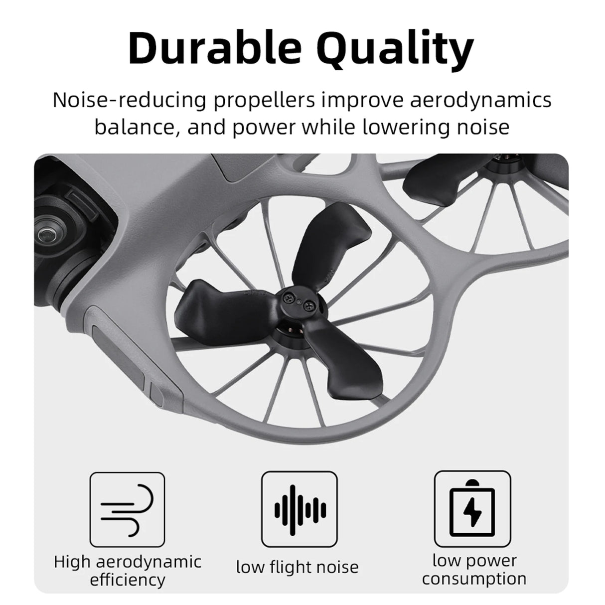 2 Pairs Propellers Including Screws and Screwdriver Props Wings Replacement Blades Spare Parts for DJI NEO 2 Drone Accessories