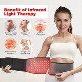 Red ＆Infrared LED Light Therapy Belt 850nm 660nm Back Pain Relief Wrap Burn Fat Wrap Slimming Machine Waist Heat Pad Full Body