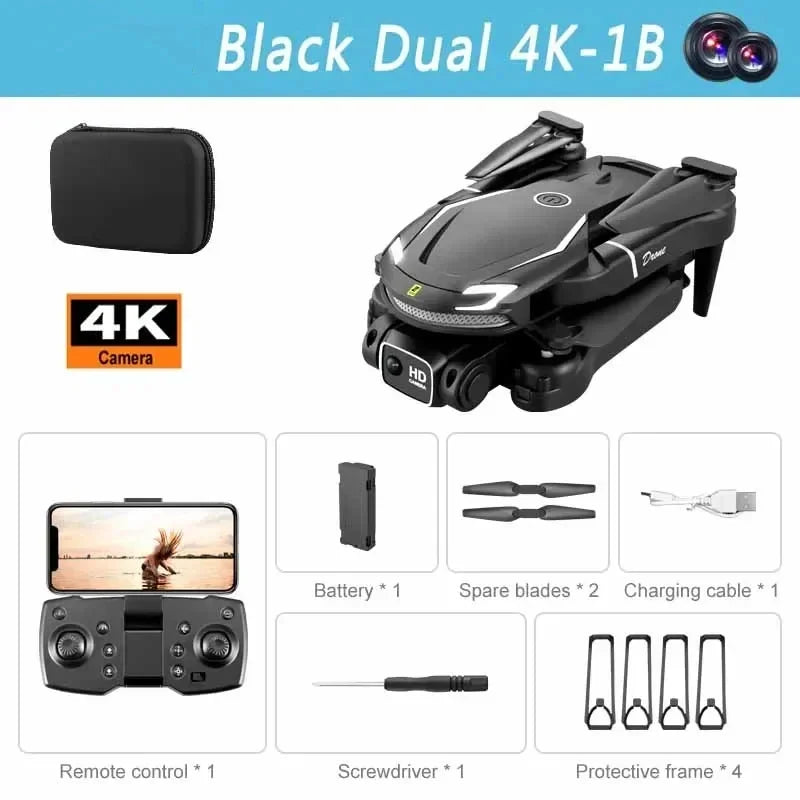 V88 Drone 8K Professional HD Camera Height Maintaining 4 Sides Obstacle Avoidance RC Quadcopter for Adult Child Toys