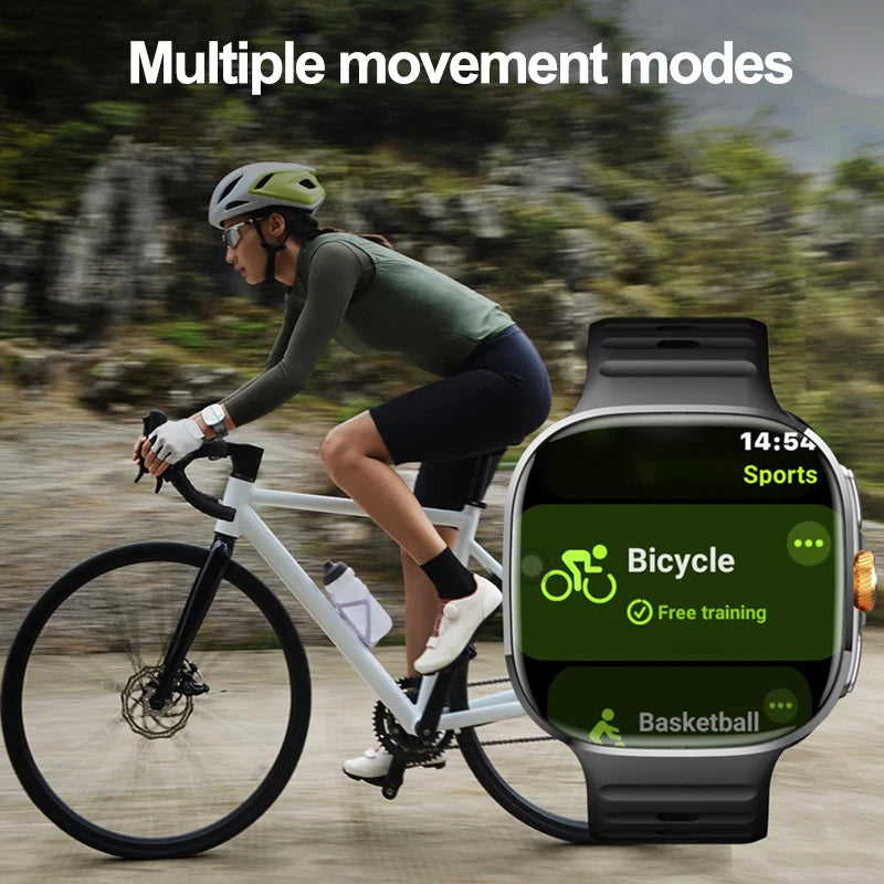 New Large Screen Smartwatch 4G/5G Android 10.0 AMOLED 2.4 inch 900W Pull-out Swivel Camera WIFI GPS Smart watch 16GB+256GB RAM
