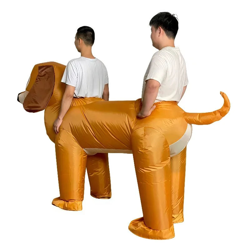 Adult Inflatable Sausage Dog costume Dachshund Inflatable Set Halloween Carnival Christmas Day Party Inflatable Dog Set