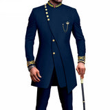 New Casual Men's Suit Slim Two-piece Set Costume Homme Suits for Costume Homme Pour Mariage Terno Masculino Completo
