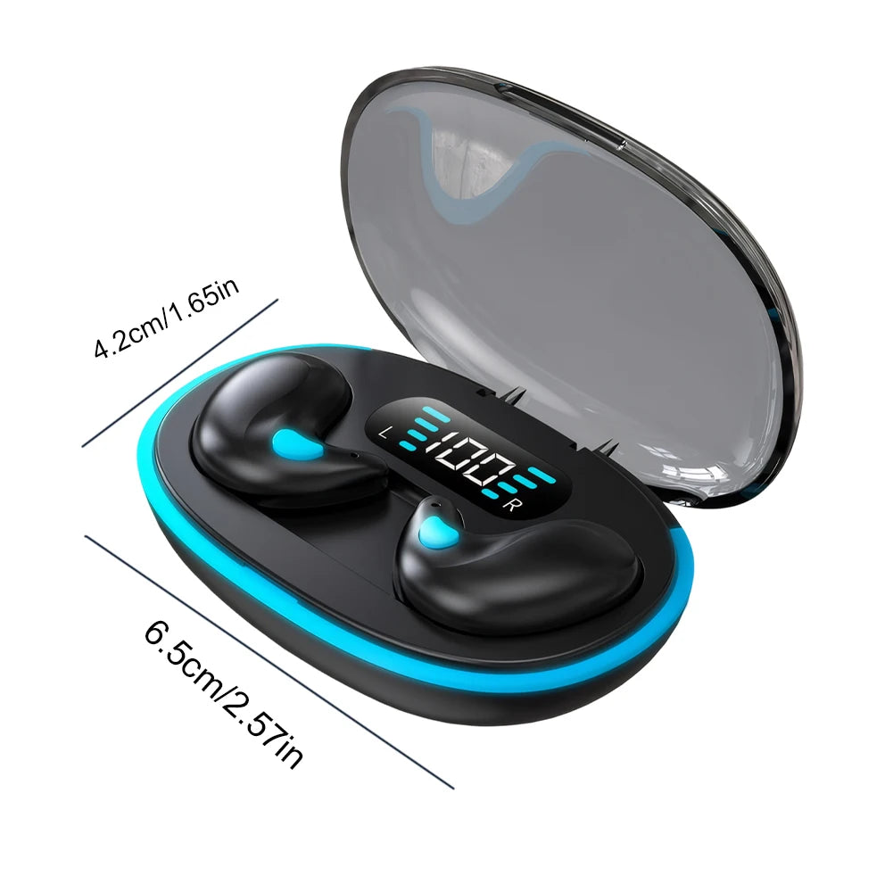 BT 5.3 Wireless Earbuds Noise Cancelling Invisible Sleep Earphones Touch Control Sense-Free Micro Sleep Earbuds for Better Sleep