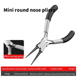 Diy Jewelry Accessories Making Tools Grey Black Coated Plastic Handle Pliers 1pc/bag