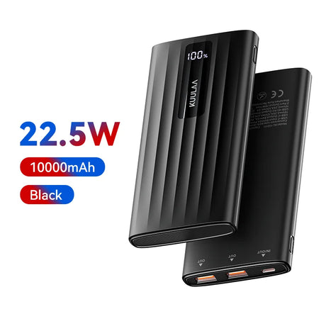 KUULAA 10000mAh portable power bank 5W fast charging