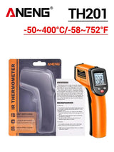 ANENG TH201 Celsius Display Digital Infrared Thermometer Highly Sensitive Non-contact Temperature Measuring Gun Hygrometer