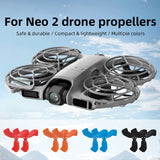 2 Pairs Plastic Propeller Quick Release Paddle Blades Low Noise Wing Fan Replacement Spare Parts for DJI Neo 2 Drone Accessories