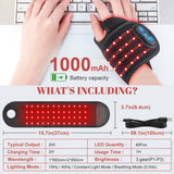 Rechargeable Red Light Therapy Wrap, 660nm 850nm, Relieves Wrist and Ankle Injury, Wrist Belt Ankle Strap for Office Worker, Eld