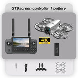 New GT9 Drone 8K Professinal 1080P Wide Angle Dual HD Camera Foldable RC Helicopter WIFI FPV Infrared obstacle avoidance Toys