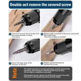 Damaged Screw Extractor Broken Bolt Stripped Set Double Head Tool Easy Out Removal Disassemble Stud Slip Teeth Demolish Remover